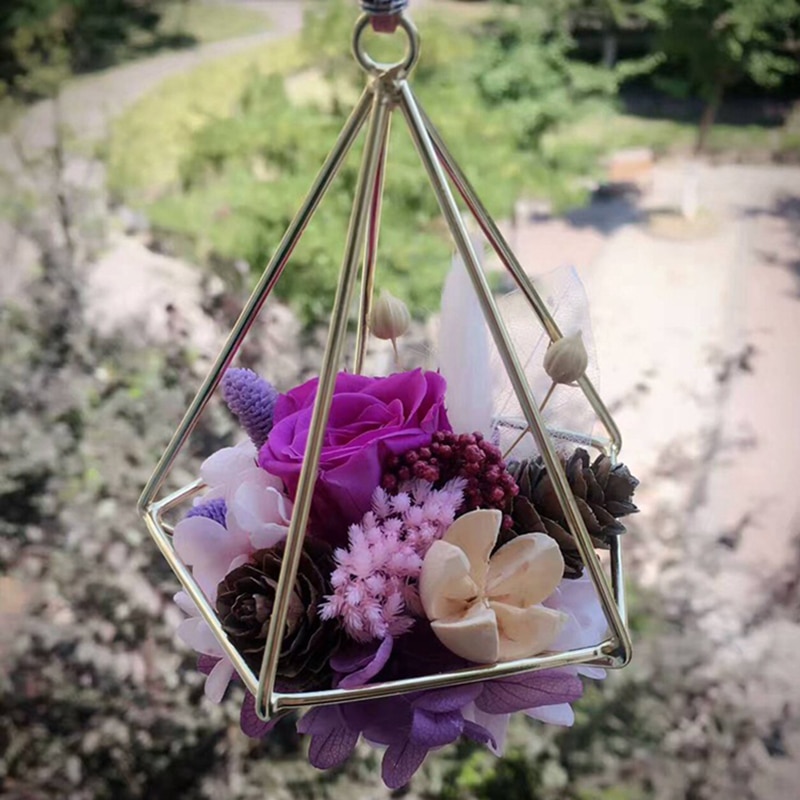 Geometryczne szklane Terrarium Tabletop Zakład sukulenty doniczka dekoracyjny pojemnik prezent