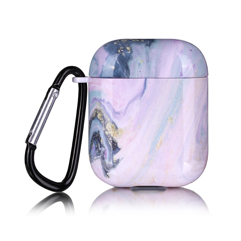 Marmor mønster etuier til airpods 1 2 øretelefon cover sødt cover til apple airpods 2 air pods 1 shell ærme coque: 04