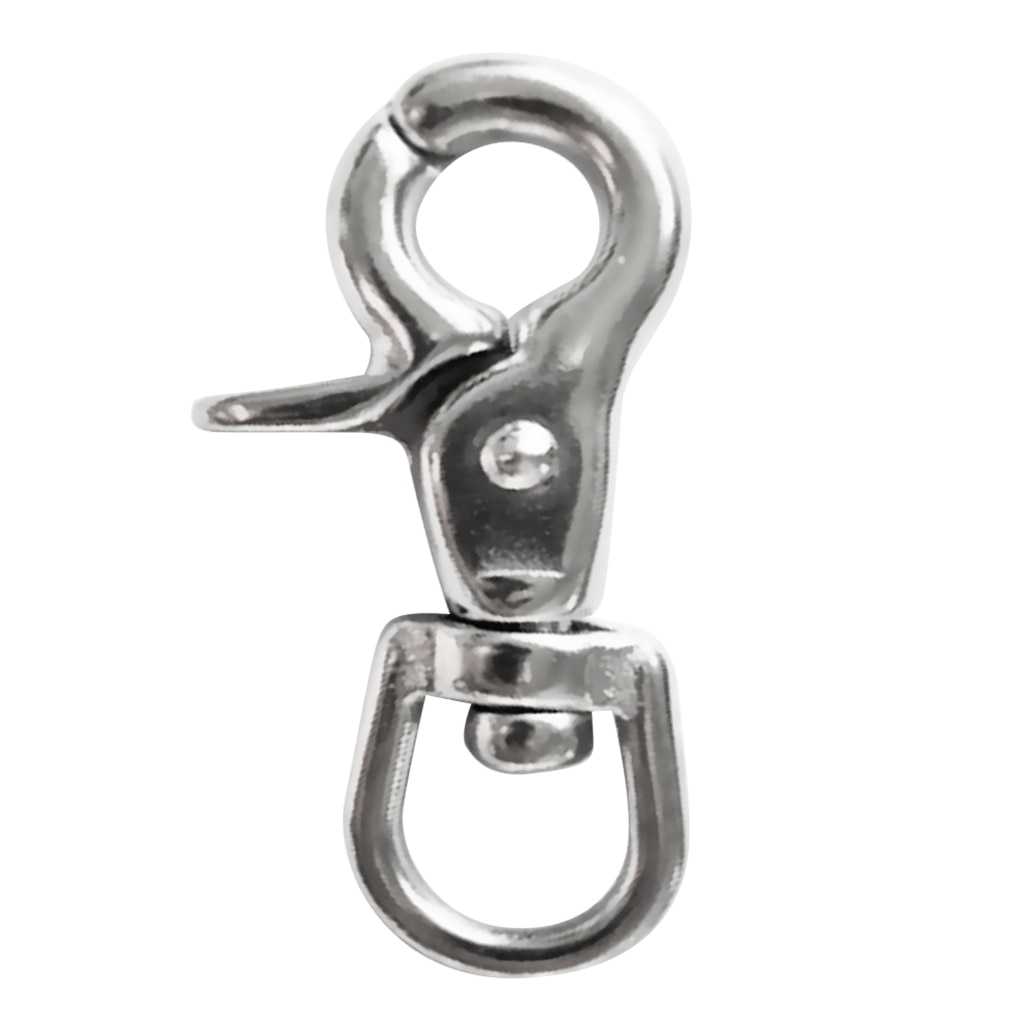 65mm Stainless Steel Round Eye Swivel Trigger Clasp Snap Hook Dog Chain Clip