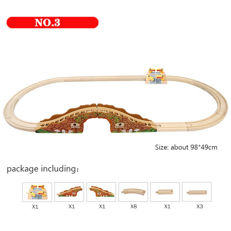 Thomas e Gli Amici Treni di Legno Impiombato Scena Pista pista ponte vestito in forma giocattolo Di Legno treno e thomas treno Giocattolo per bambini regalo: 3