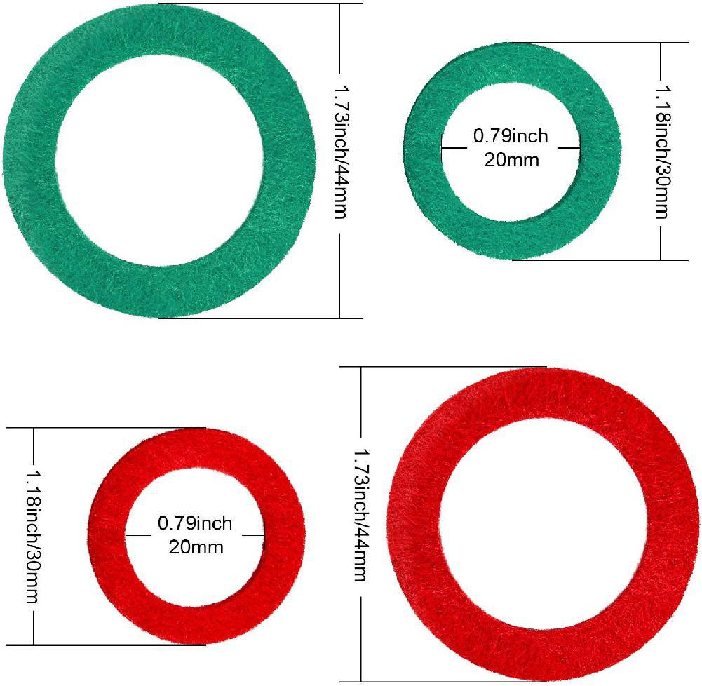 12 Pieces Battery Terminal Anti Corrosion Washers Fiber Battery Terminal Protector (6 Red 6 Green) Battery Anti Corrosion Washer