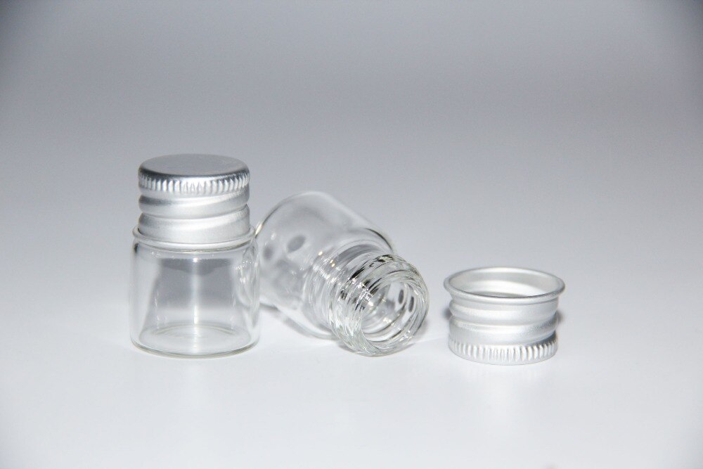 5 STUKS 22*30mm 5ml Tiny Kleine Clear Flessen Glazen Flesjes Potten Met Schroef Caps Voor Bruiloft thuis Decoratie Kerstcadeaus