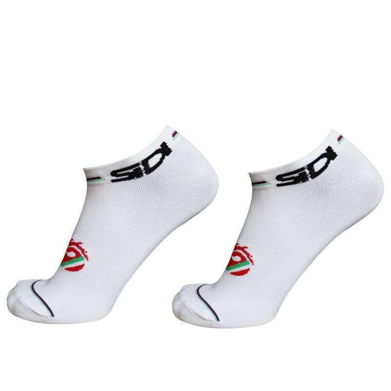 Cycling Socks Sports Breathable Deodorant Men Women Short Socks Calcetines Ciclismo: D2 white
