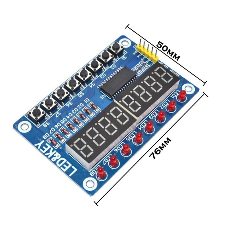 TM1638 Sleutel Display Module Voor Avr 8-Bit Digitale Led Buis 8-Bit Wavgat