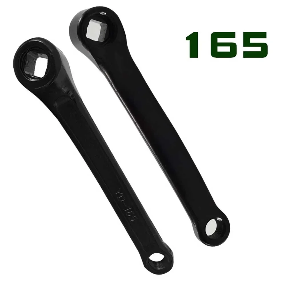 Mountainbike crankarm met volledig massieve constructie, 170mm/165mm/152mm diamantvormige ruitvormige ketting, crank, pedalen, verbindingsstang, accessoires