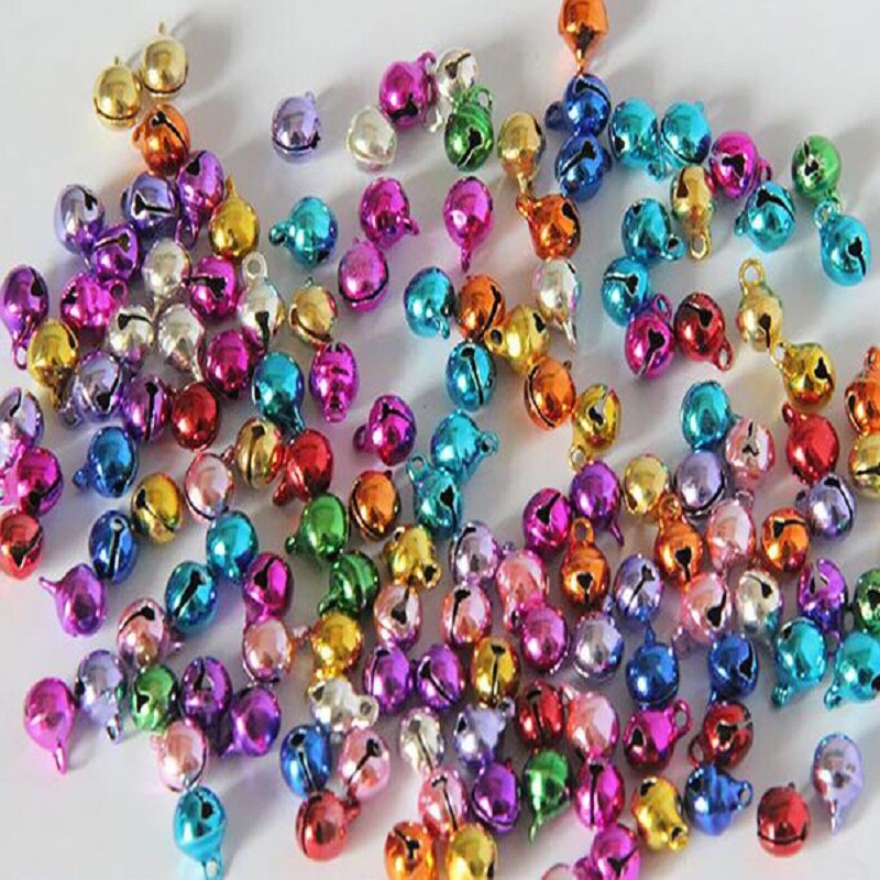 Bells Kleurrijke gemengde 6/10/14mm Voor Handgemaakte Sieraden Campanula Kerstboom Ornamenten Home Wedding Party DIY wh