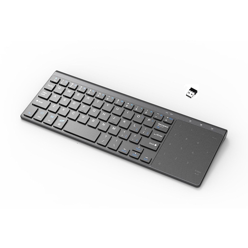 Usb 2.4g trådlöst tangentbord för bärbar dator stationär smart tv nummer pekplatta numerisk tangentbord för android windows