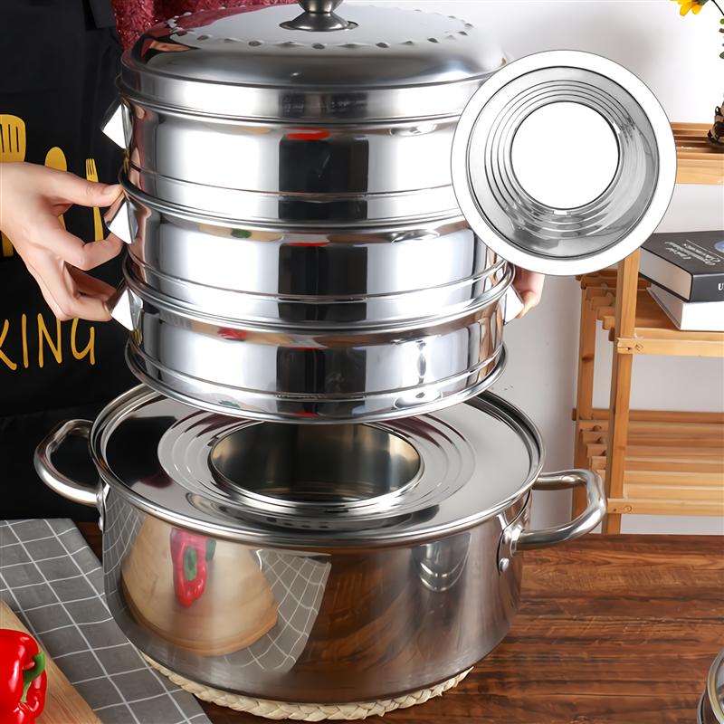 1Pc 28Cm Drie-Layer Stoomboot Huishoudelijke Multi... – Grandado