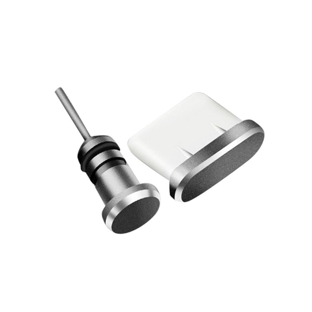 Conector Micro USB tipo C para auriculares, puerto de carga, portátil, antipolvo, eliminación de tarjetas, Pin para Samsung, iPhone, Huawei, iPhone, 1 ud.