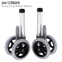 JayCreer Heavy-Duty 5 Silver Vein Universal Walker 5 Inch 2 Grey Wheels