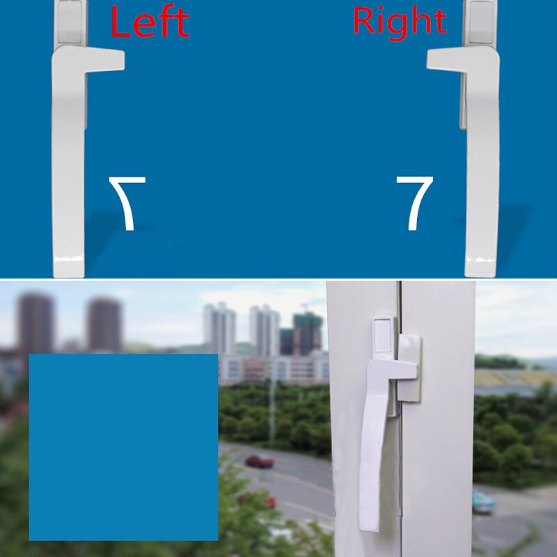 White Replacement UPVC Window Handles Right/ Hand Zinc Alloy Window Hardware Door Handle