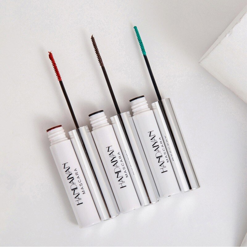 Blå grøn rød lilla sort hvid blæk mascara hurtigtørre øjenvipper krølle forlængelse makeup vandfast mascara øjenvipper