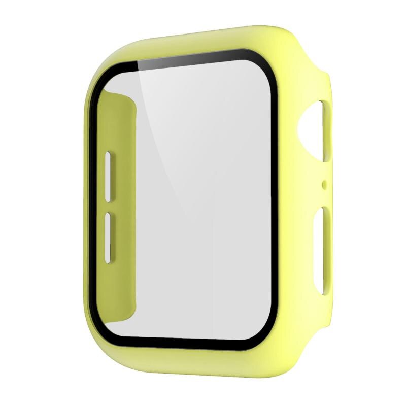 Mais novo adequado para apple watch1/2/3 geração capa protetora pc filme temperado integrado escudo protetor resistente a riscos: 16  42mm