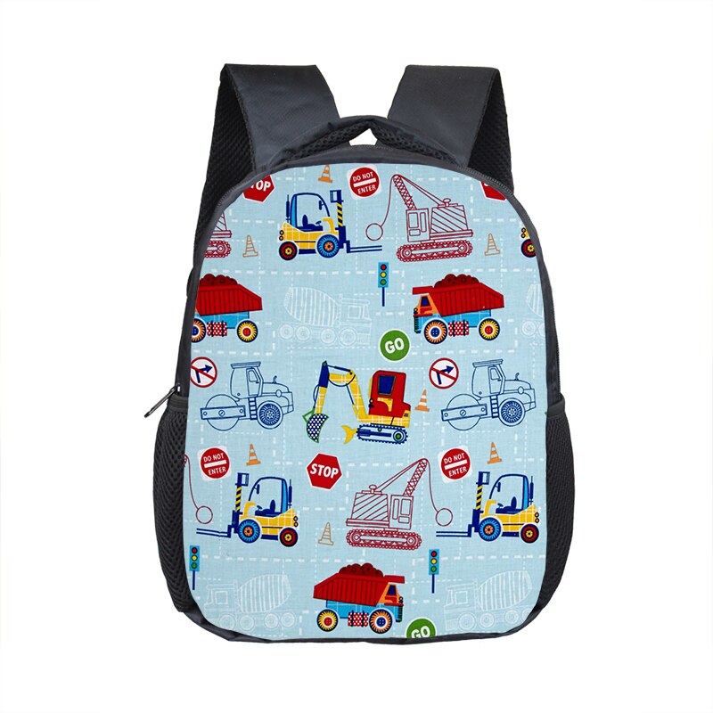 Sac à dos de dessin animé pour enfants, voiture, camion, Bus, école maternelle, Kawaii,: 12saiche22cw