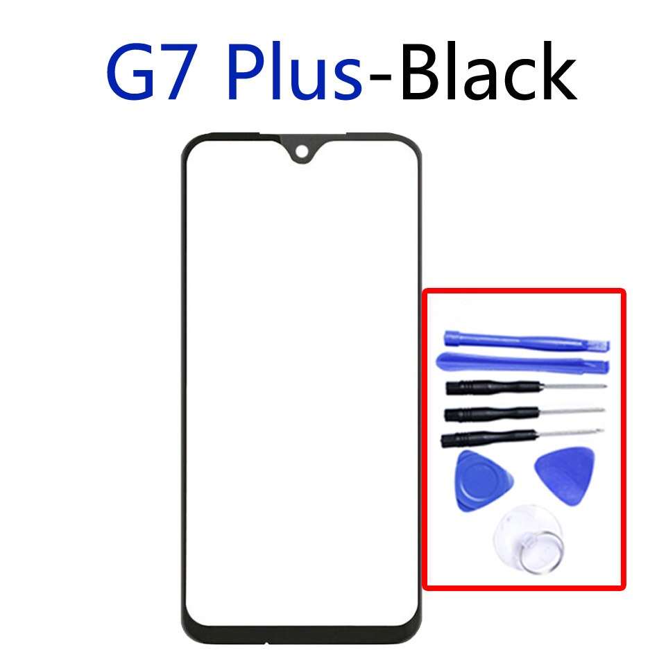 Für Motorola Moto G7 / G7 Plus / G7 Energie / G7 Spielen LCD Vordere Touchscreen Glas Äußehe Linse Ersatz: G7Plus-mit Werkzeug