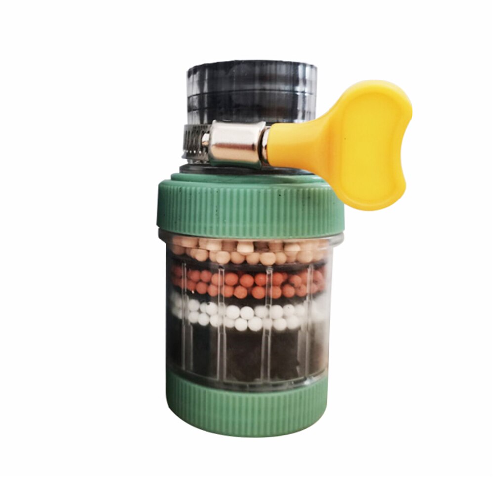 Shower Head Nozzle Filter Faucet Filter Water Saving Bubbler Activated Carbon Filter Universal Kitchen Faucet 5 Layer Purifier: F