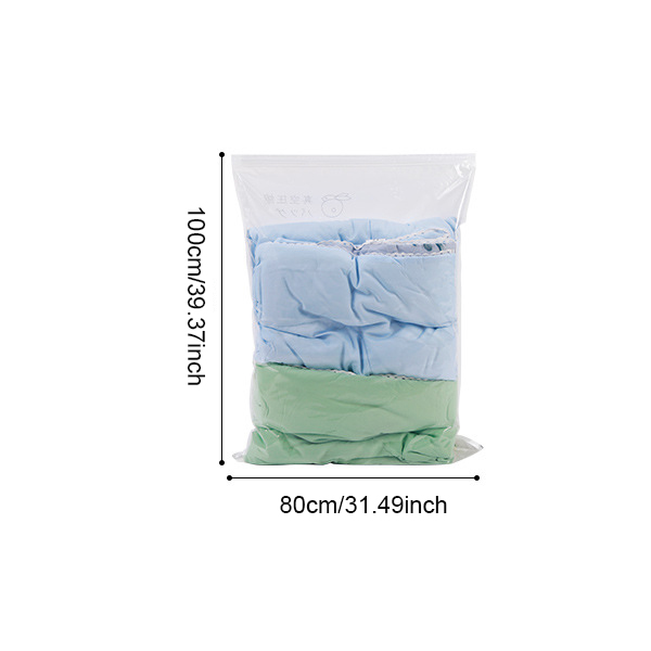 Bequem Vakuum Taschen Transparent Kleidung Quilt Saving Raum Paket Reise Kompression Startseite Organizer Zubehör Liefert: B 80X100cm