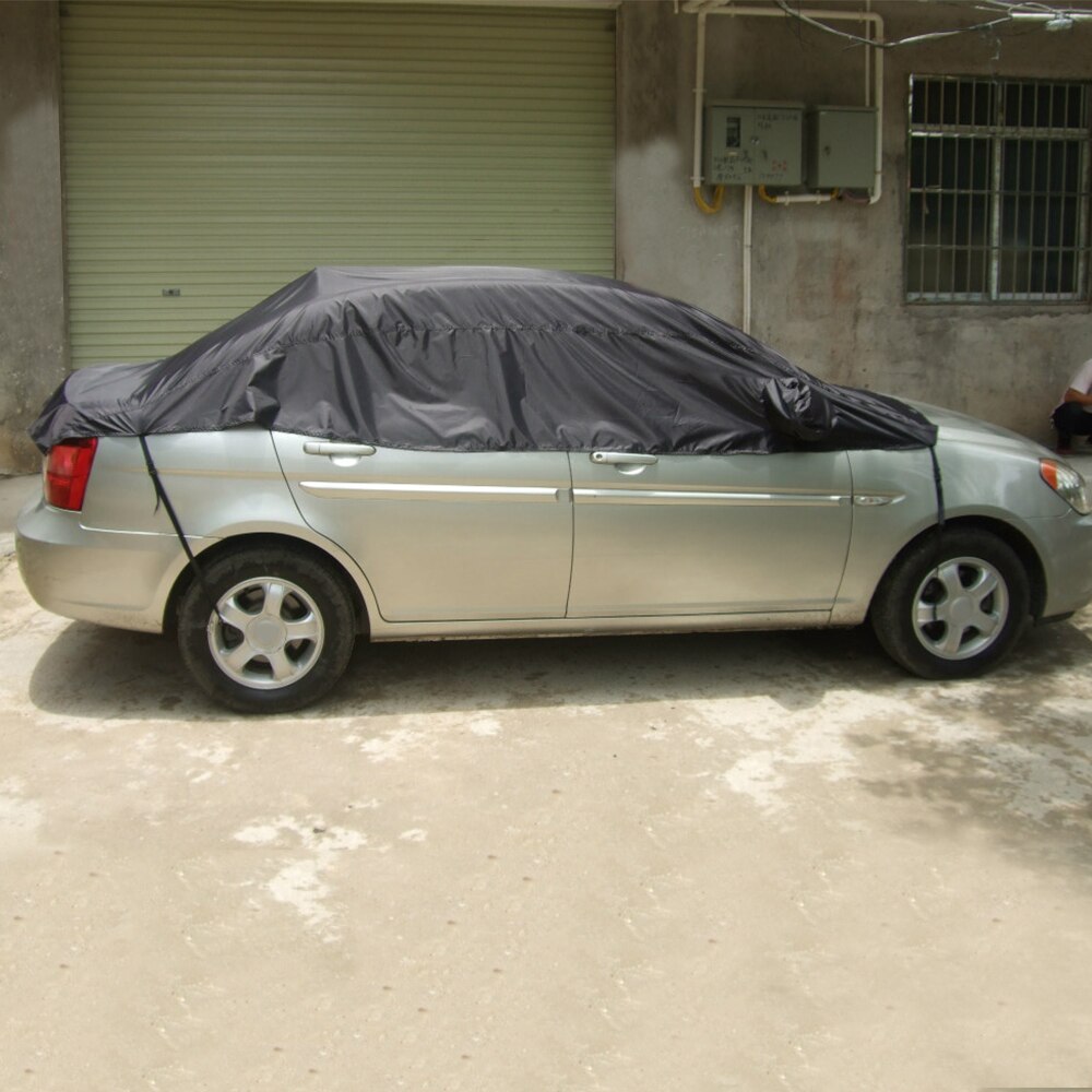 Universal Car Cover Sun UV Snow Dust Rain Resistant Half Covers 3 Sizes Car Protector Car Accessories
