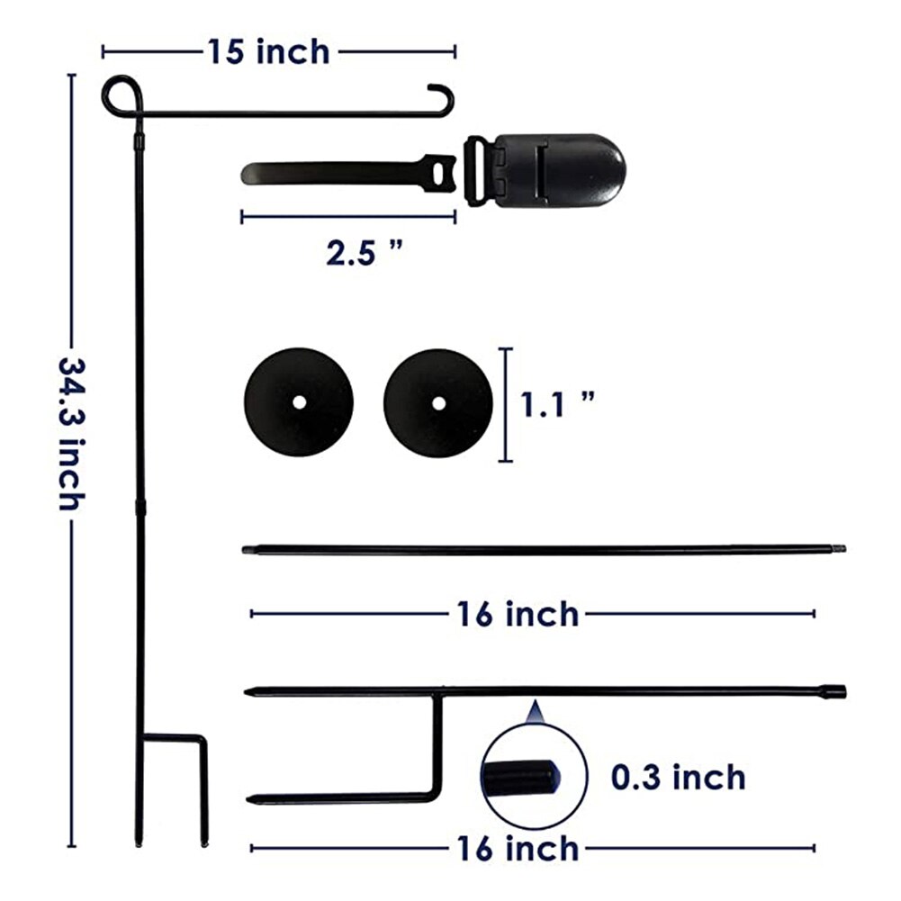 Tuin Vlag Stand Vlaggenmast Yard Vlag Houder Metalen Gepoedercoat Dikker Vlag Houder Voor Vlag Staaf