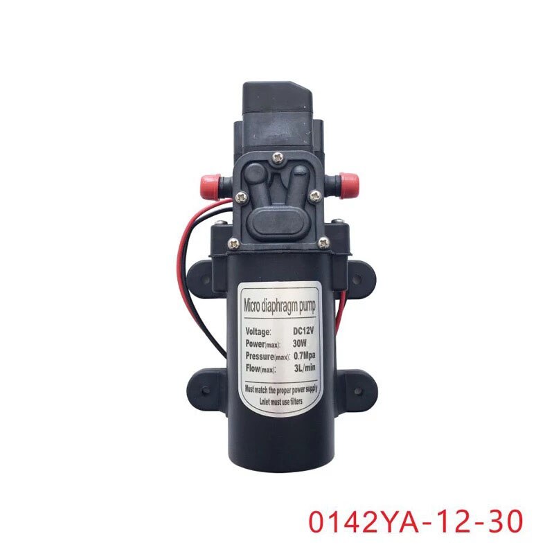 30w dc 12v 24v landbrukshus mikro elektrisk membranpumpe mini selvsugende sugevannpumpe sprøyte bilvask 12 24 v: 0142ya-12-30