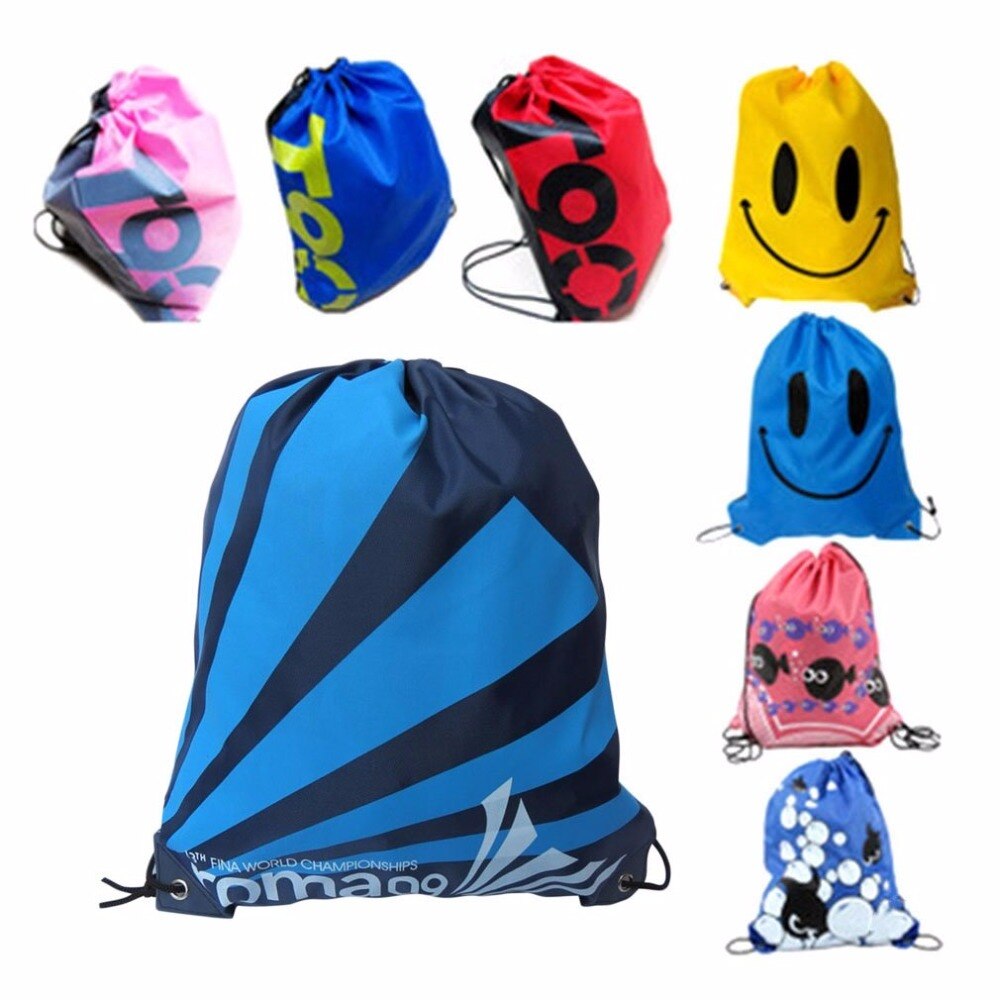 Swimming Waterproof Bag Backpack Double Drawstring Sport Gym Beach Portable Mini Shoulder Bags Outdoor Shoes Bag