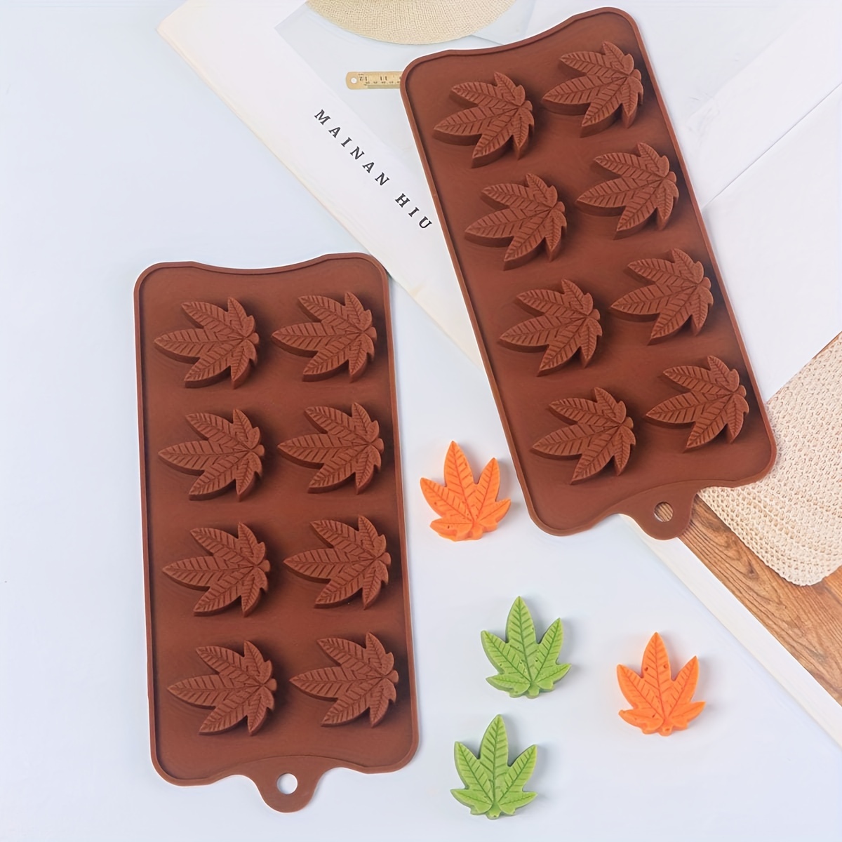 1/2/3 stuks, siliconen bakvorm, esdoornblad chocoladevorm trays, food grade ijsvorm, bakvorm