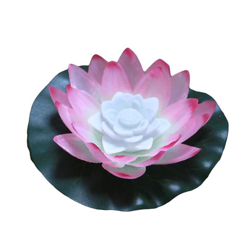 LED wünschen Licht Lotus Wasser Laterne Lampe Blume Schwimmbad Licht Bunte Wasser Laterne Kerze Lampe für Hochzeit Party Festival Dekor: Rosa