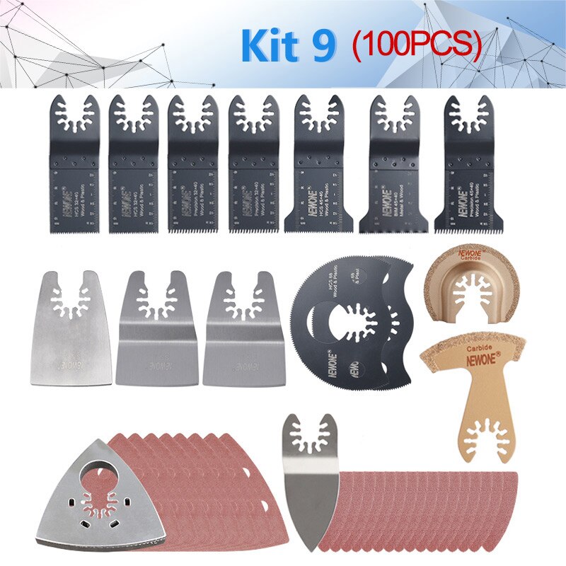 229 Assorted Metal / Wood Quick Release Arbor Universal Fit Multi Tool Oscillating Multitool Wood Saw Blade for ein Multimaster,: Purple