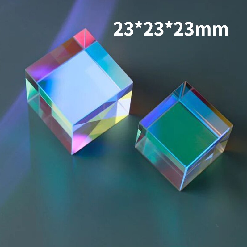 1pcs Physics Science Toys Triple Prism Glass Reflecting Color Light Spectrum Learning Educational Toys For Teaching 23*23*23mm
