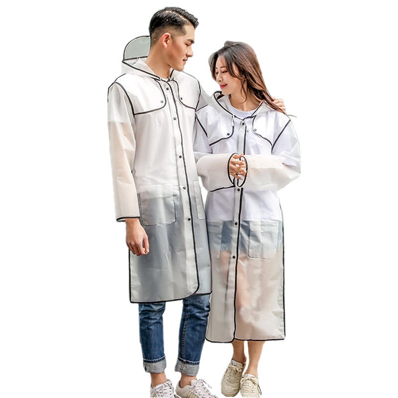 Trench-Coat Long Transparent surdimensionné pour Moto, imperméable, pour femmes et hommes