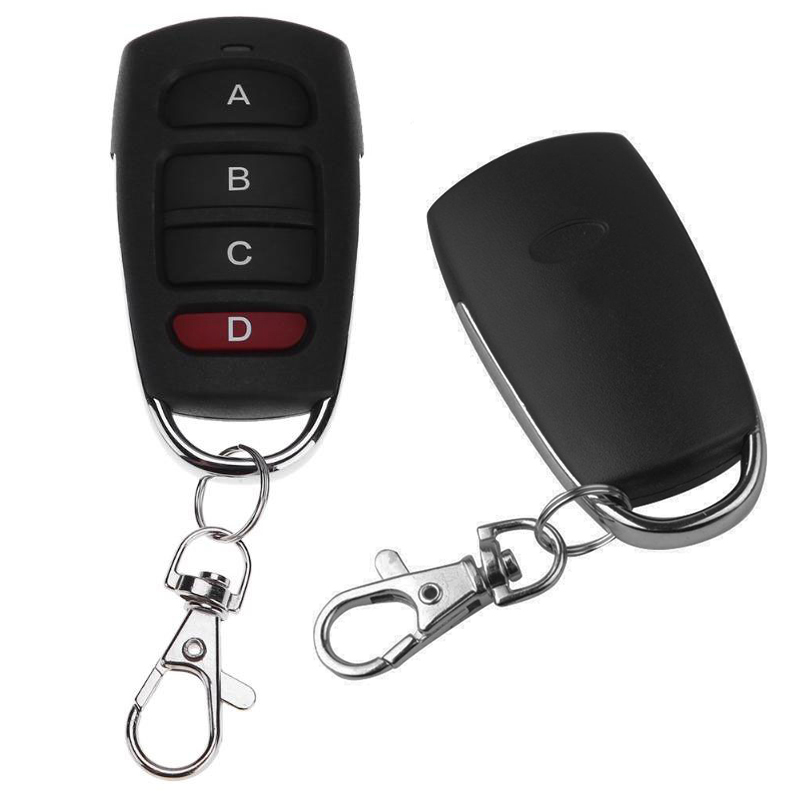 Remote Control Wireless Alarm Cloning Key Fob Garage Remote Control Key Cars Gate Doors Clone Fixed Learning Code For Gate