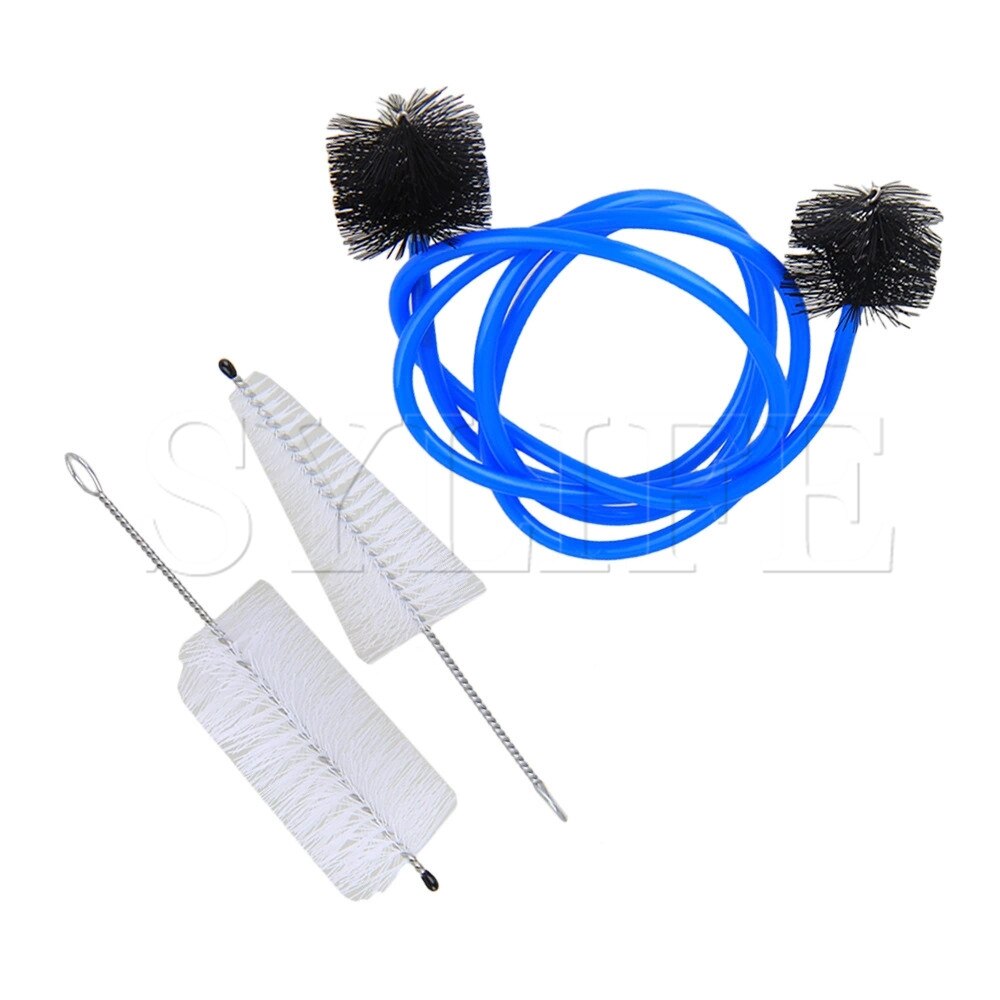 Nylon Trumpet Cleaning Snake Brush Valve Casing Brush Maintenance Care Kit