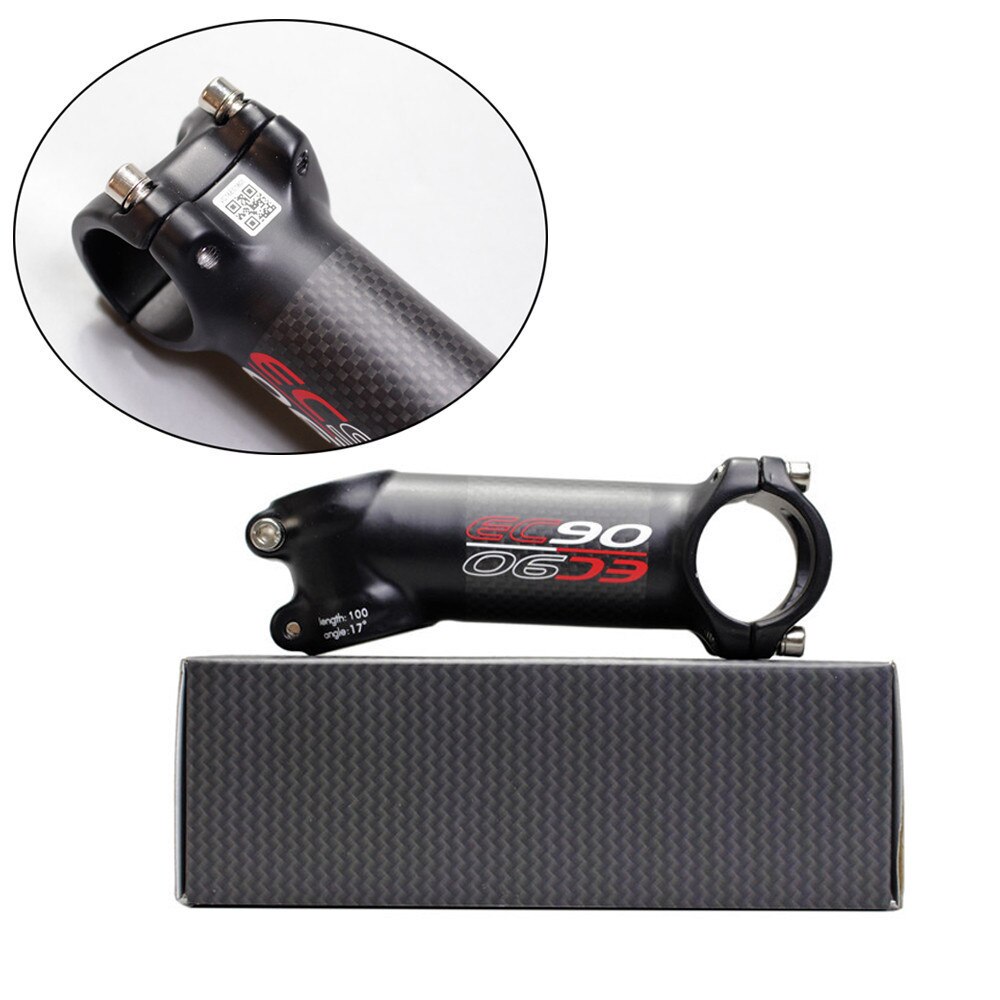 tige de Surface en Fiber de carbone Ultra-légère avec Angle 6 / 17 degrés 60/70/80/90/100/110/120MM pour vélo de route/vtt 3K mat