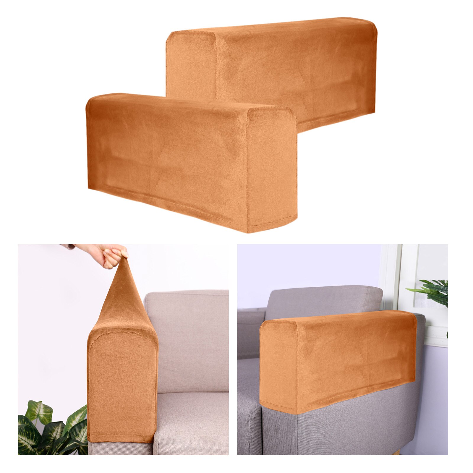 2 stk sofa armlæn betræk strækbar aftagelig beskytter til hjemmet skridsikker lænestol betræk stole møbler polyester sofa prote
