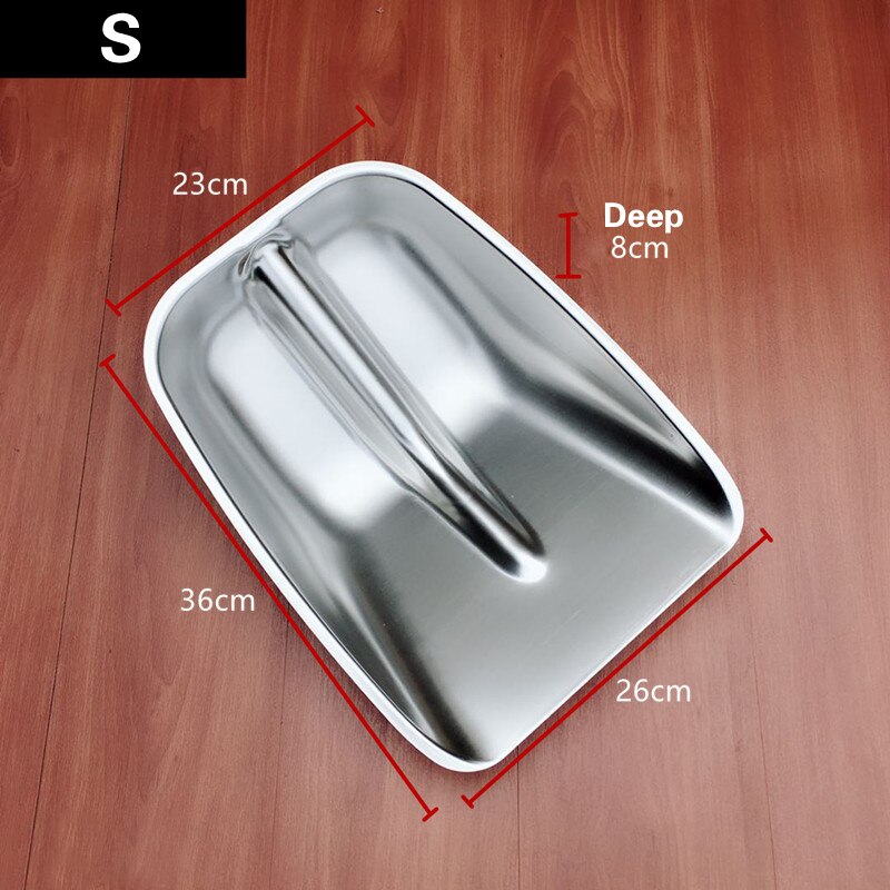 Thickened stainless steel spade Square shovel garbage shovel Stainless steel shovel Large shovel grain shovel Snow shovel: S