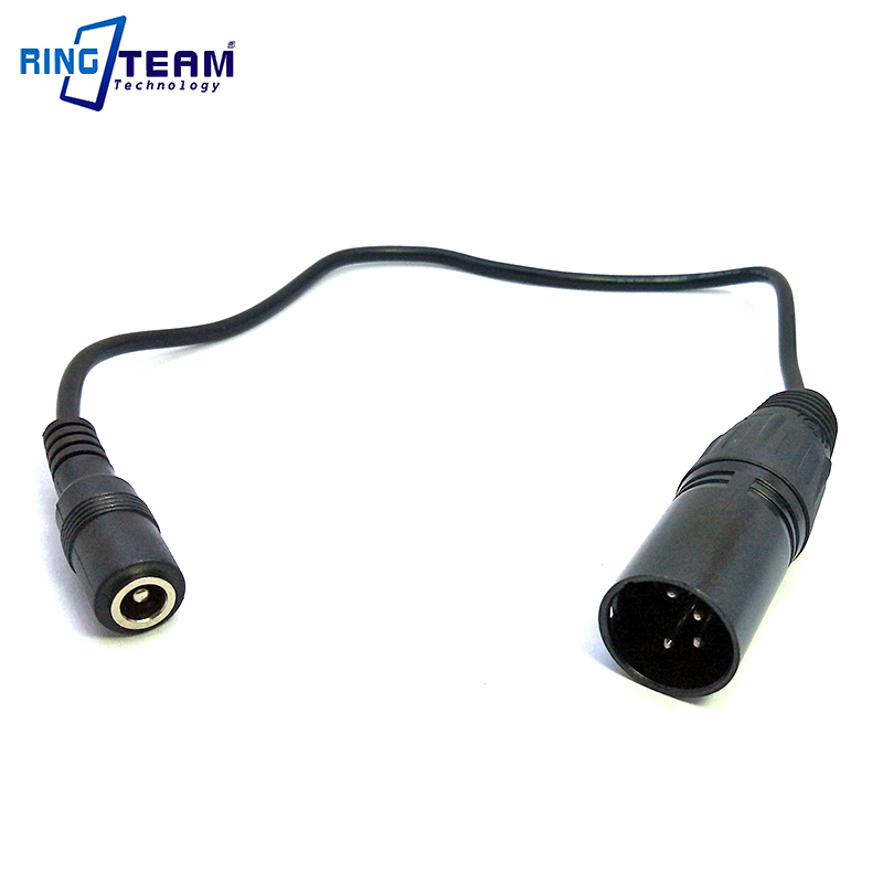 100CM Female DC 5.5*2.5 mm to 4 Pin XLR Male Connector Power Cables for Video Camera Camcorder