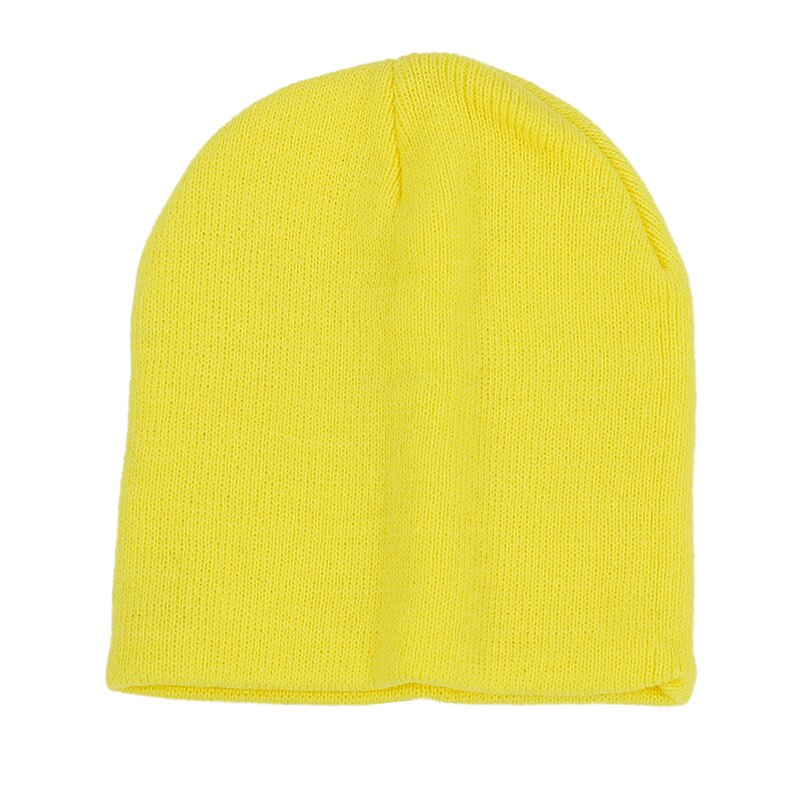 Sötma barn keps tjej mössa mössa stickad mössa för tjejer baby barn gul