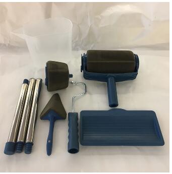 Zestaw 6 wałków malarskich, pędzli, narzędzi robić malowania ścian, akcesoriów domowych robić malowania dekoracyjnego, pędzli malarskich ze szwem: 6 szt. ze szwem