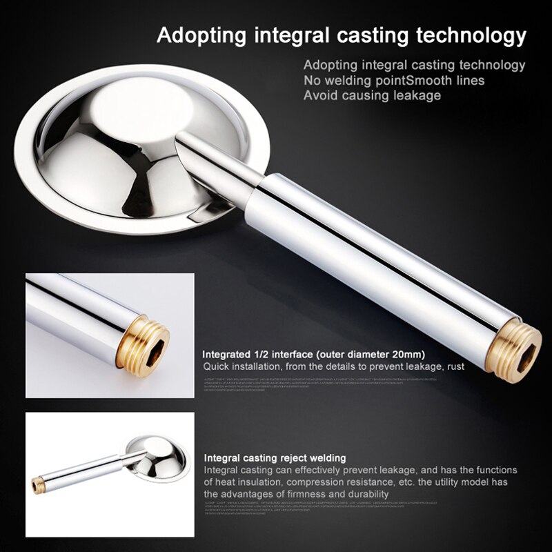 BAKALA Round/Square SUS304 Stainless steel shower head With Wall ...