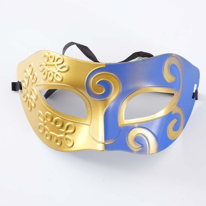 Vintage Zilver Goud Mannen Antieke Gladiator Carnaval Gemaskerd Bal Partij Maskers Cool Retro Mannen Party Maskers