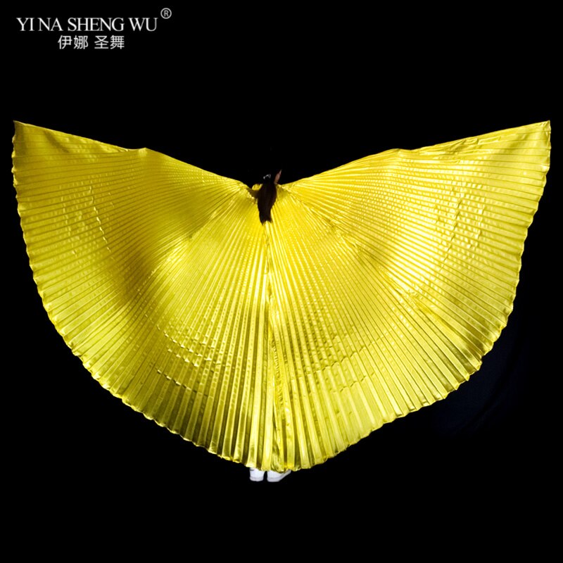 Alas de Isis para danza del vientre para adultos, accesorio para danza del vientre, bollwood, Oriental, egipcio, alas, disfraz sin palos, dorado: Gold