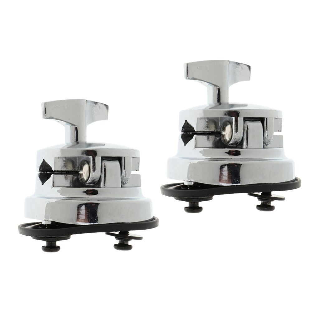 2x Zinc Alloy Drum Holder Base Plate Drum Rack Clamp Drum Tom Mount Bracket