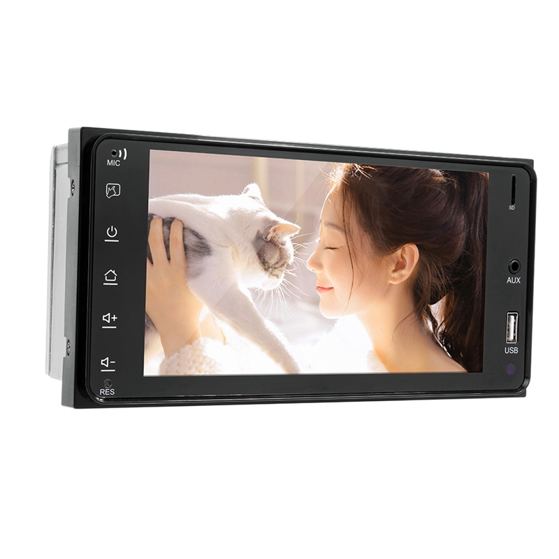 Car Multimedia Player 7 Inch 2 Din Car Stereo Radio Usb Car Bluetooth Mp3 Mp4 Mp5 For Toyota Corolla 20X10Cm Aux-In/Fm