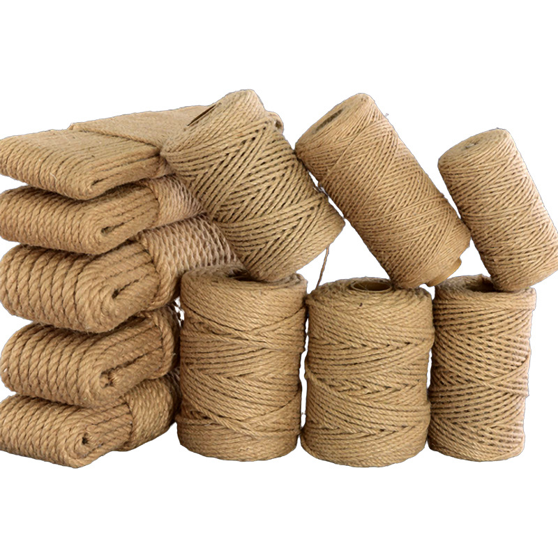 Natuurlijke Vintage Touw Jute Lint Ambachten Diy Natuurlijke Cord String Jute Draad Twine Sieraden Maken Party Wedding Christmas Decor