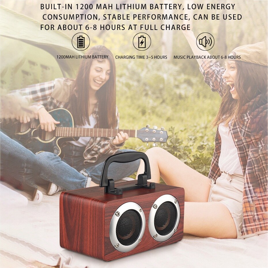 W5B Outdoor Draagbare Handvat Bluetooth Luidspreker Computer Kaarten Versterker Creatieve Audio
