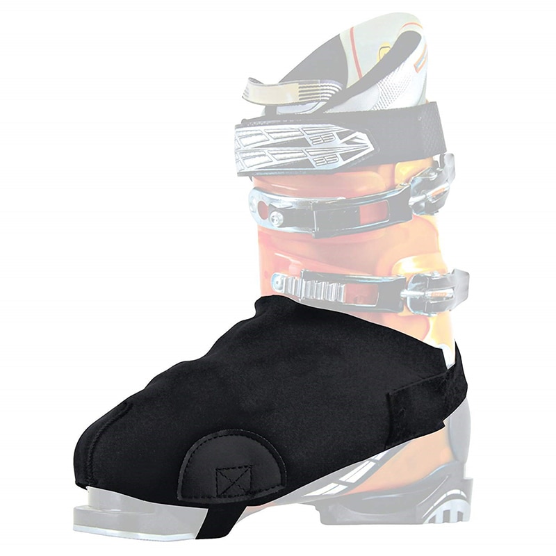 Tykkere 1 par ski snestøvler cover frostvæske vandtæt varm beskytter med slidstærk sidepude sort one size fits