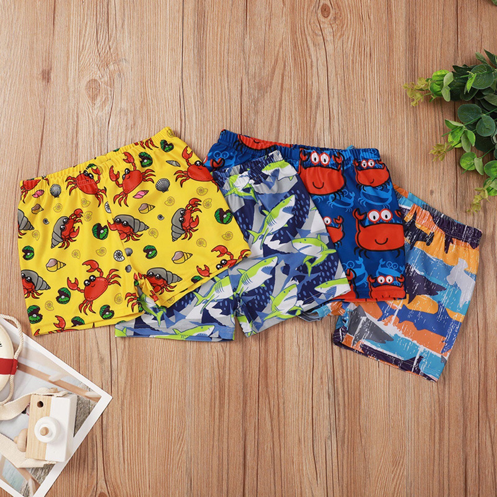 Baby Kleding Zomer Kids Jongens Oceaan Dier Print Strand Zwembroek Shorts Baby Jurk Peuter Jurken Voor Baby Meisjes