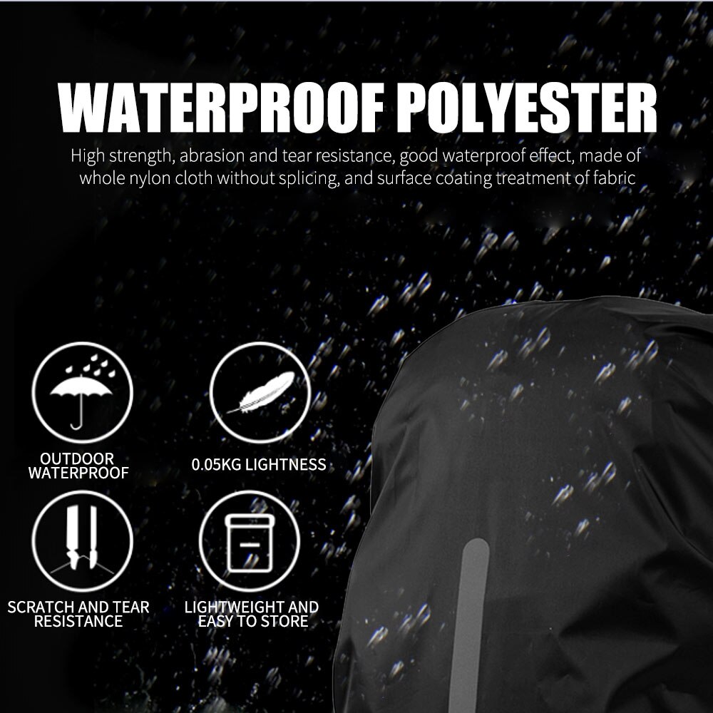 outdoor mountaineering bag backpack foldable waterproof rain cover rain reflective safety for backpack