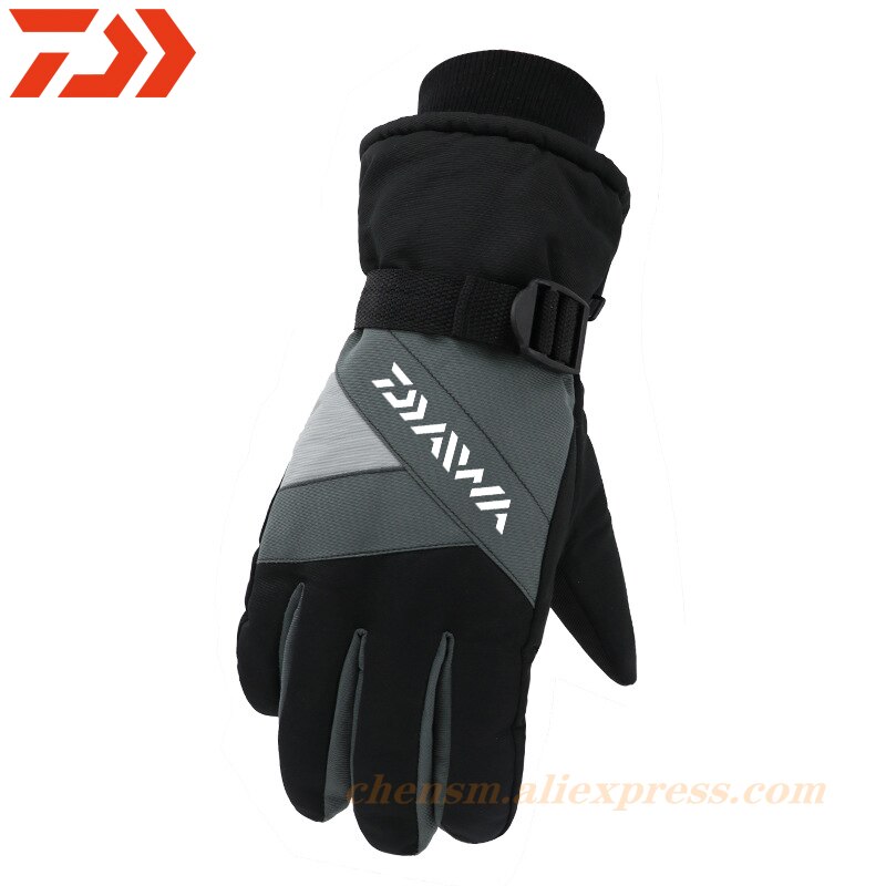 Dawa-guantes de esquí de invierno para hombre, manoplas de terciopelo grueso, resistentes al viento, impermeables, para pesca y Snowboard