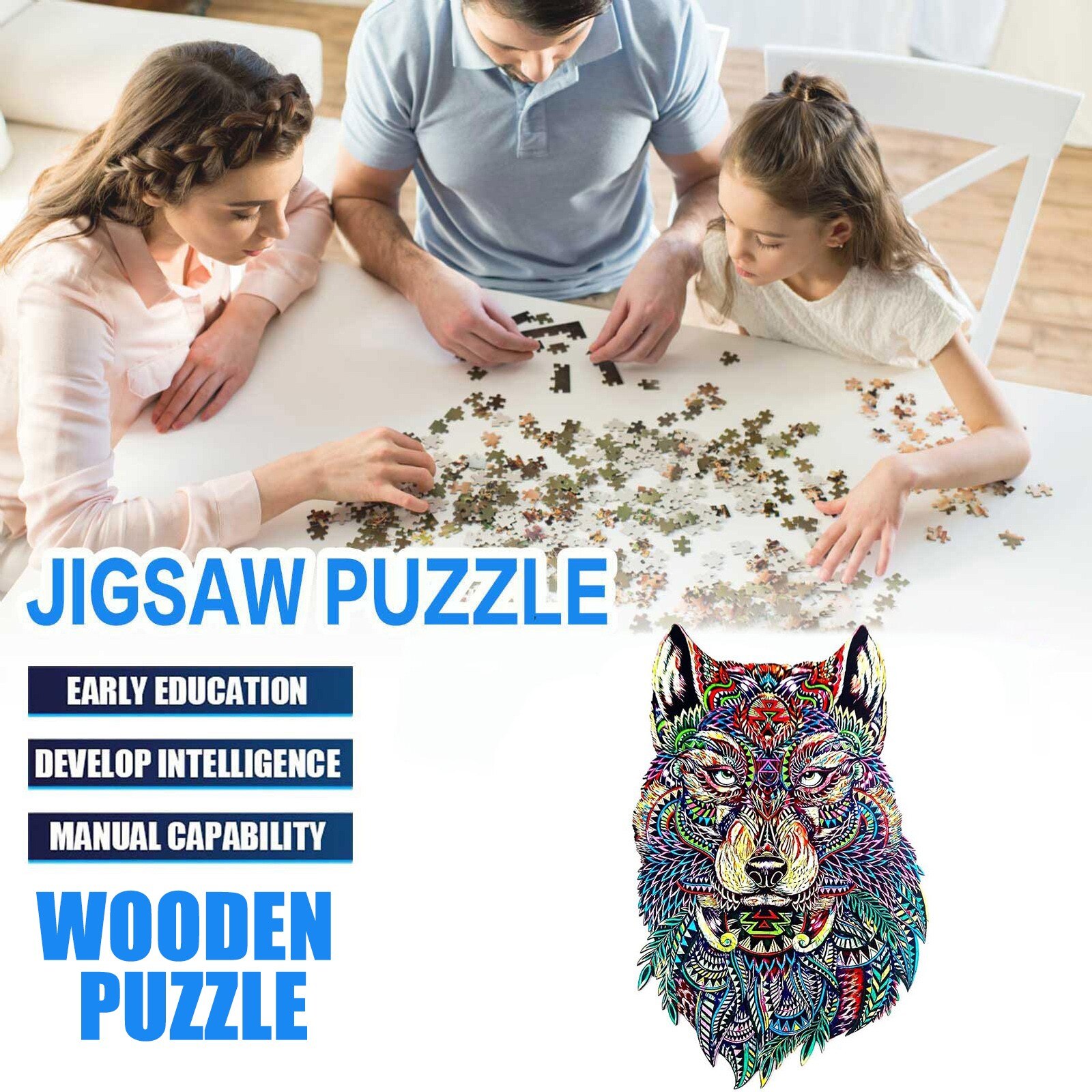 Houten Puzzel Onregelmatige Puzzel Unieke Vorm Stukken Cadeau Voor Volwassenen En Kinderen Drinken Spel Voor Kinderen En Volwassenen Educatief Speelgoed